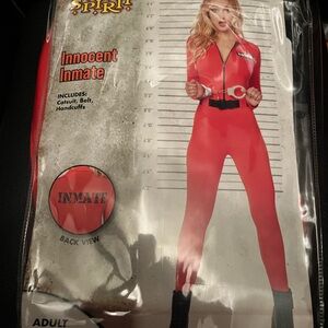 Brand new Orange Innocent Inmate Costume
